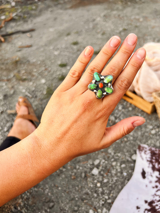 Flower Cluster Ring