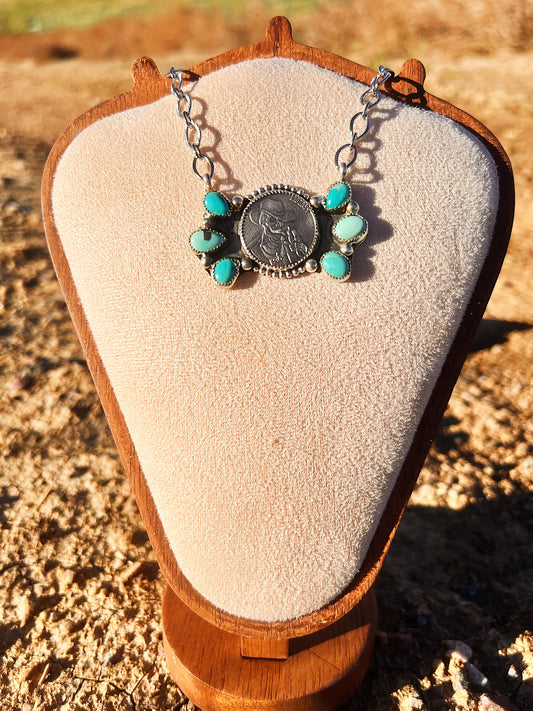 Cowboy Coin Necklace