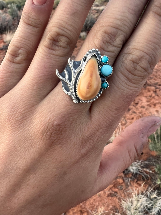 Elk ivory ring