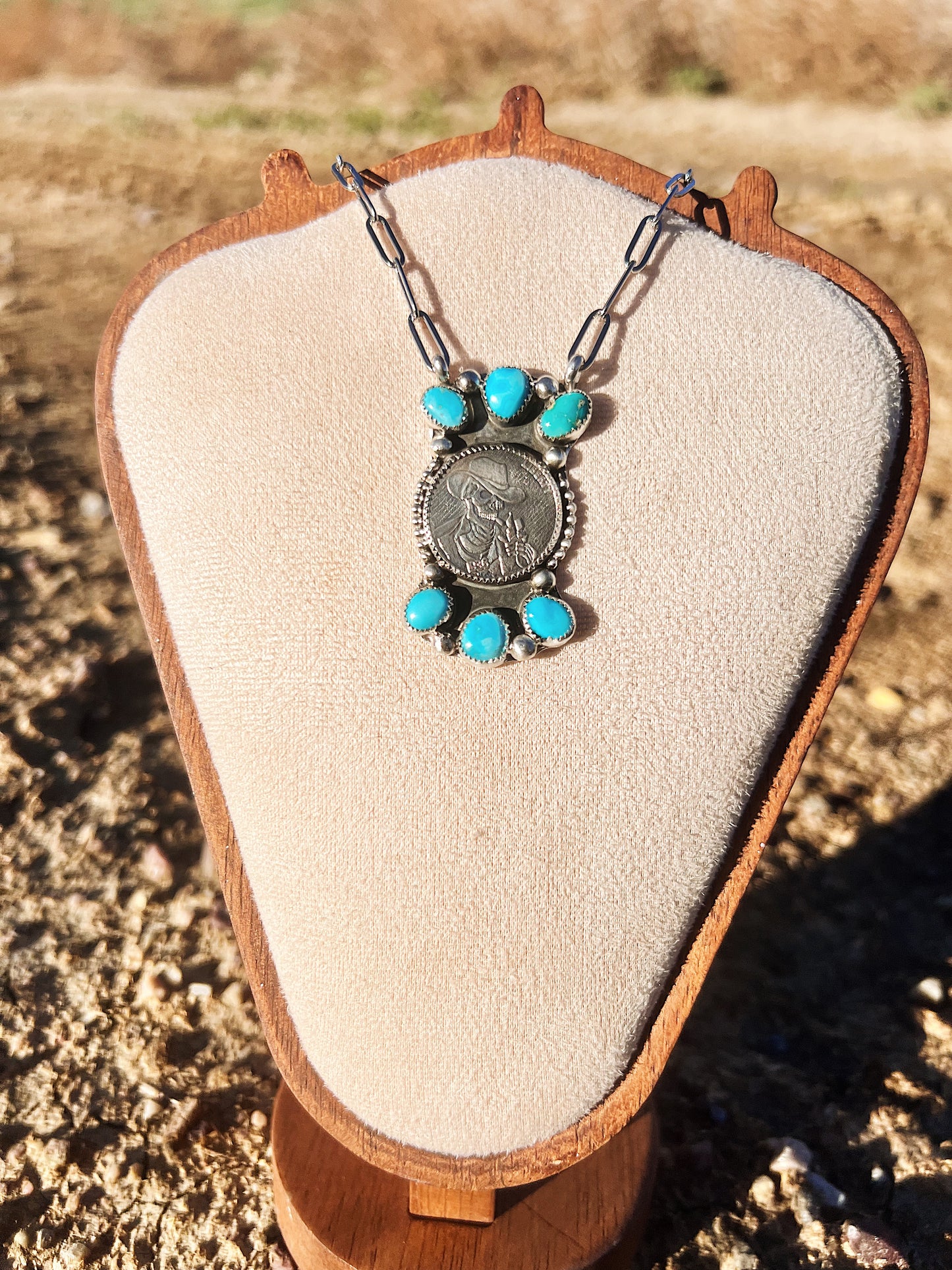 Cowboy Coin Necklace